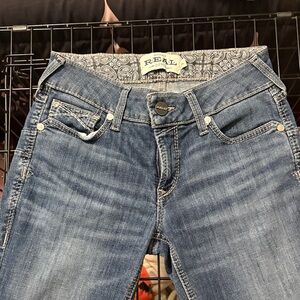 Ariat REAL Denim Jeans with Paisley Waistband